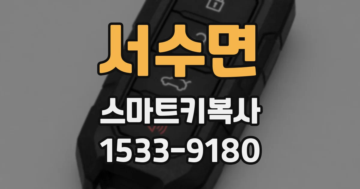 서수면 스마트키복사