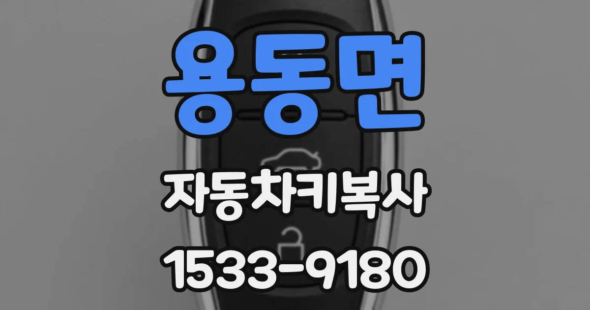 용동면 자동차키복사