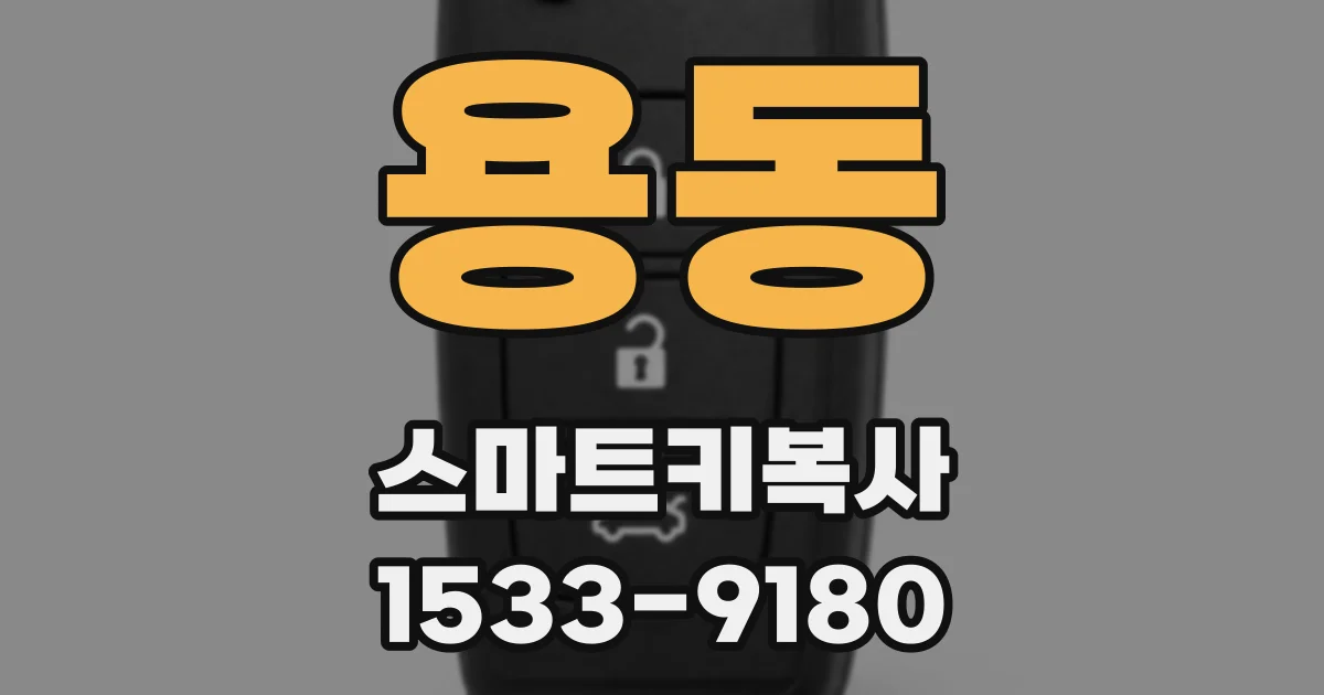 용동 스마트키복사