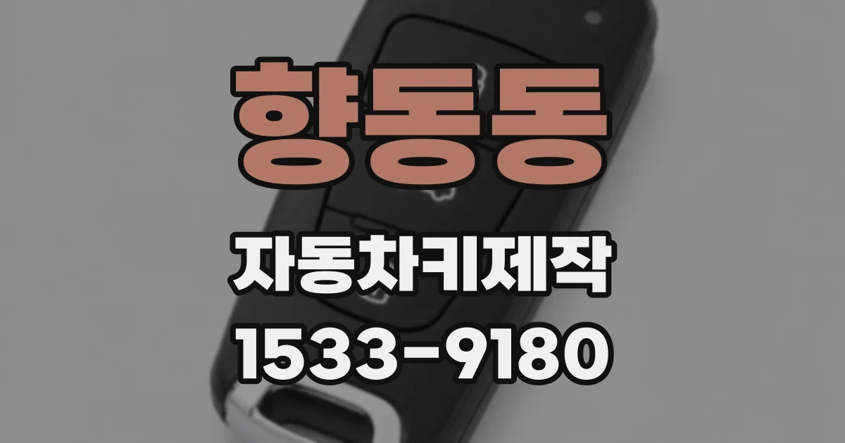 향동동 자동차키제작