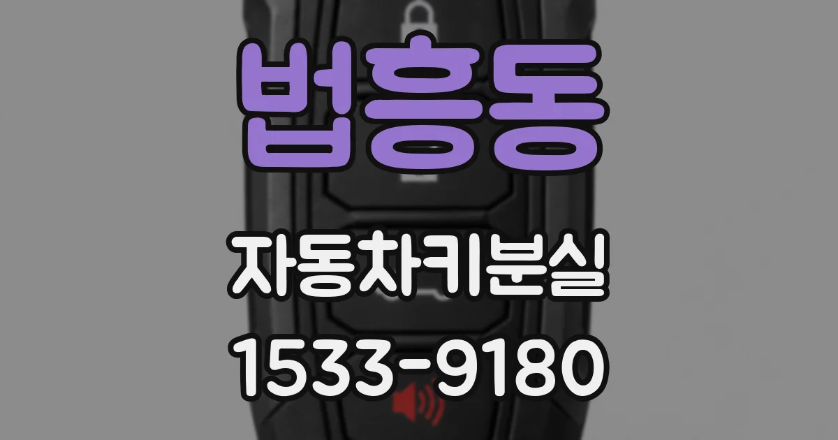 법흥동 자동차키분실