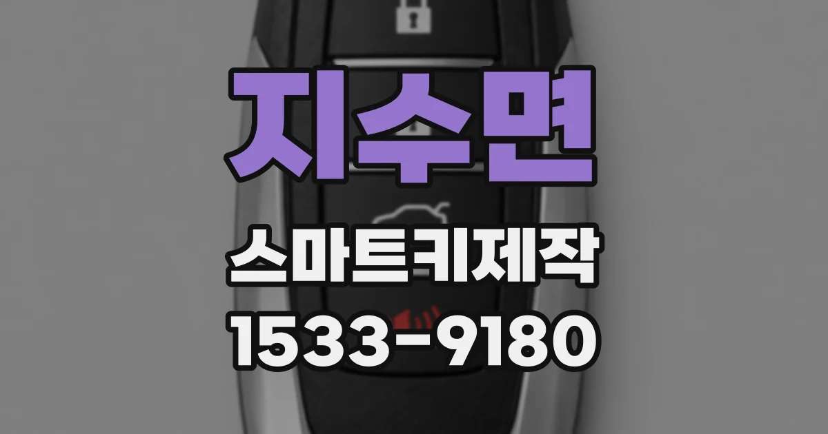 지수면 스마트키제작