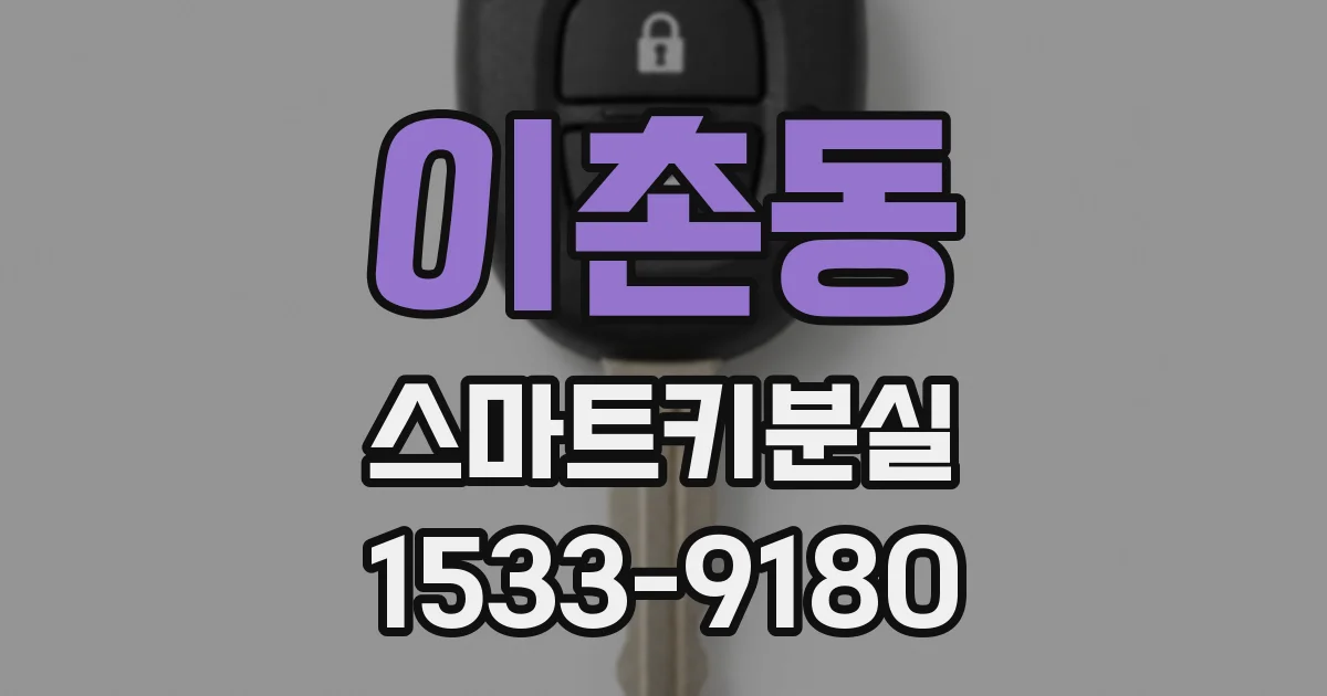 이촌동 스마트키분실