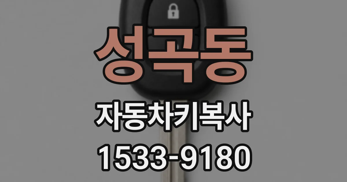 성곡동 자동차키복사