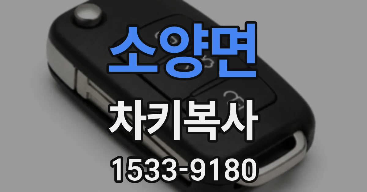 소양면 차키복사