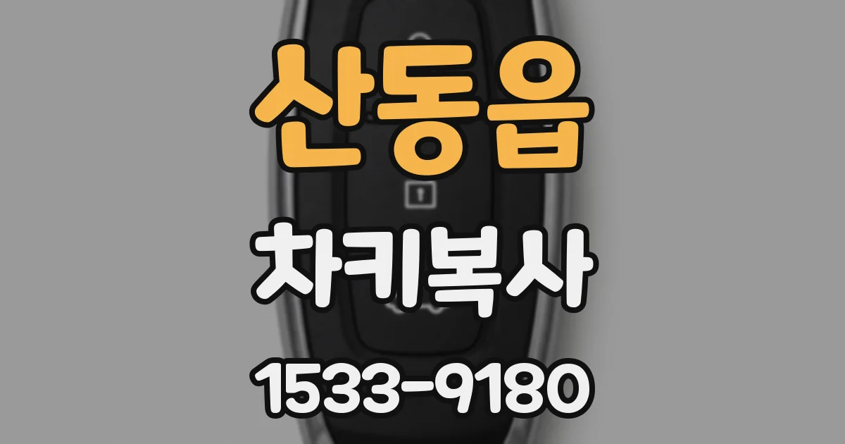 산동읍 차키복사