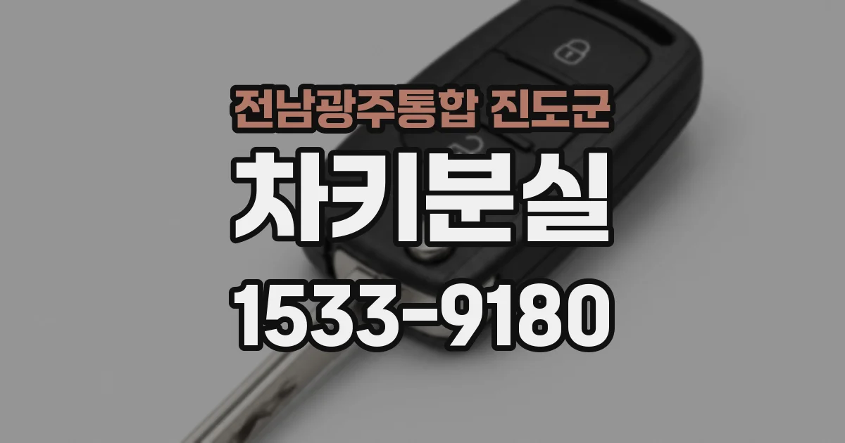 전남광주통합 진도군 차키분실