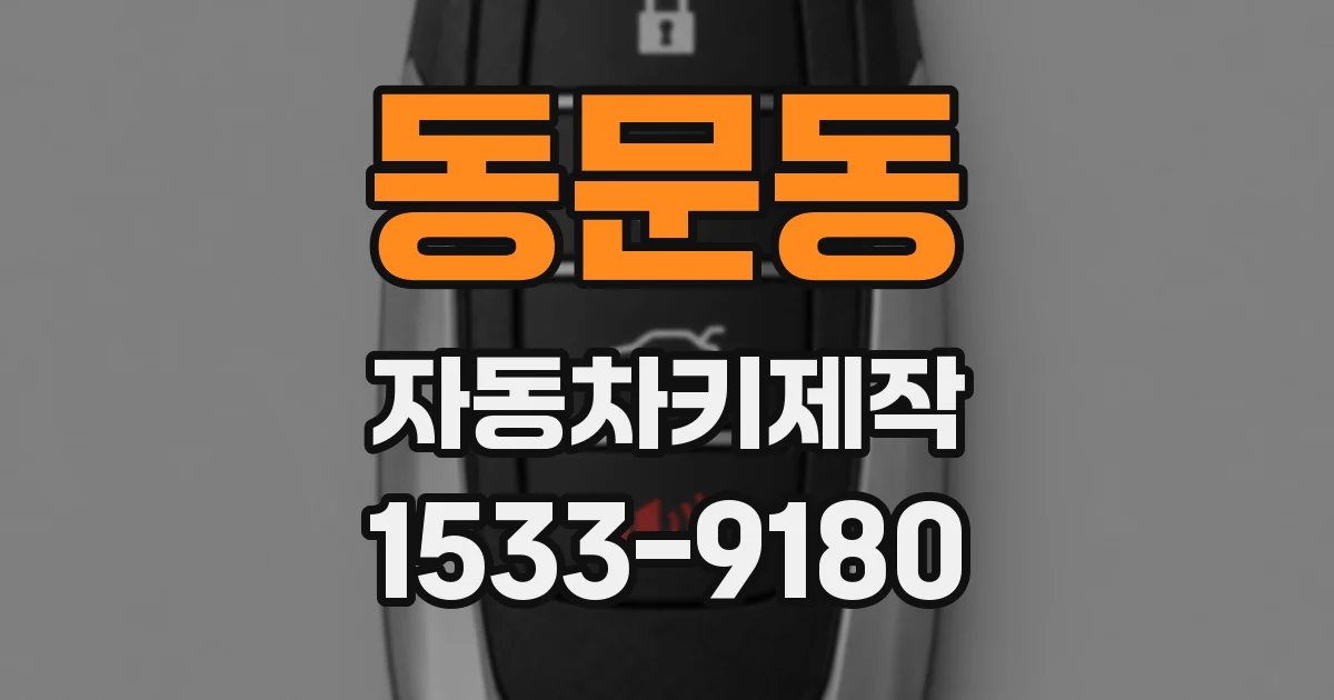 동문동 자동차키제작