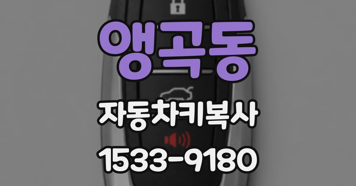 앵곡동 자동차키복사