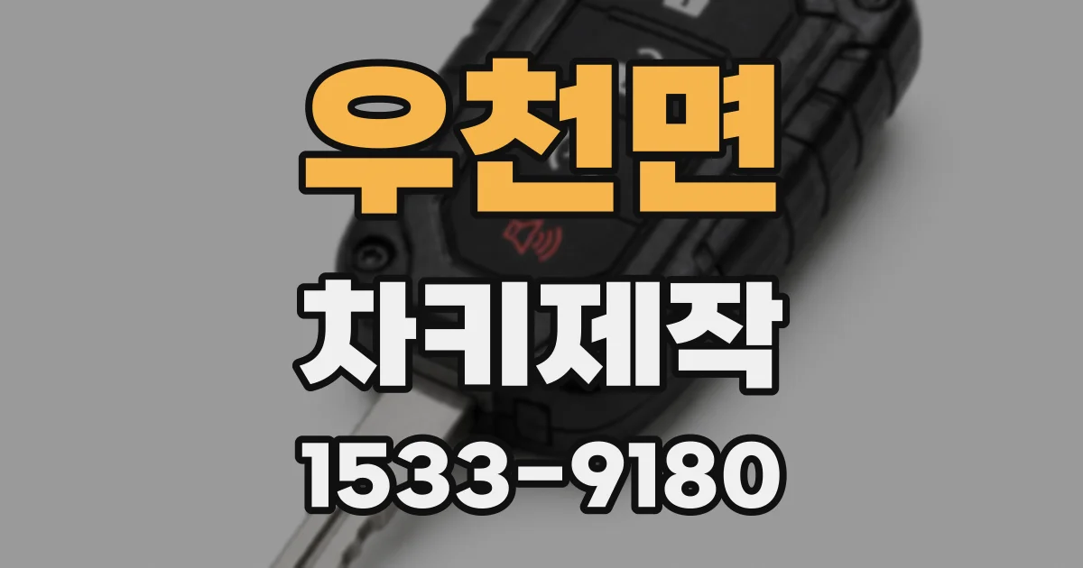 우천면 차키제작