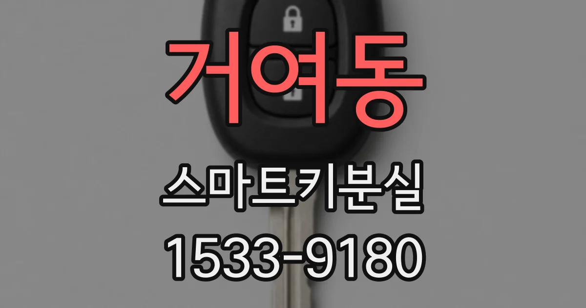 거여동 스마트키분실