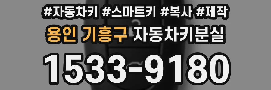 용인 기흥구 자동차키분실