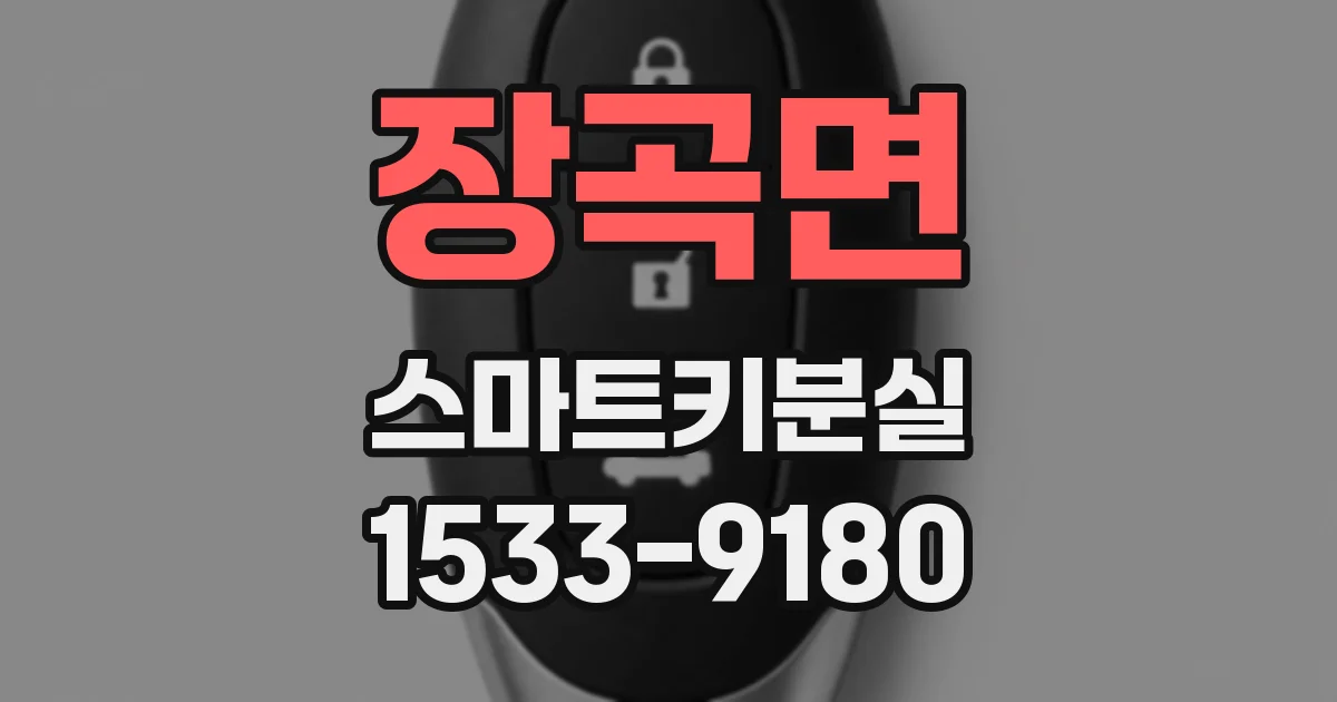 장곡면 스마트키분실