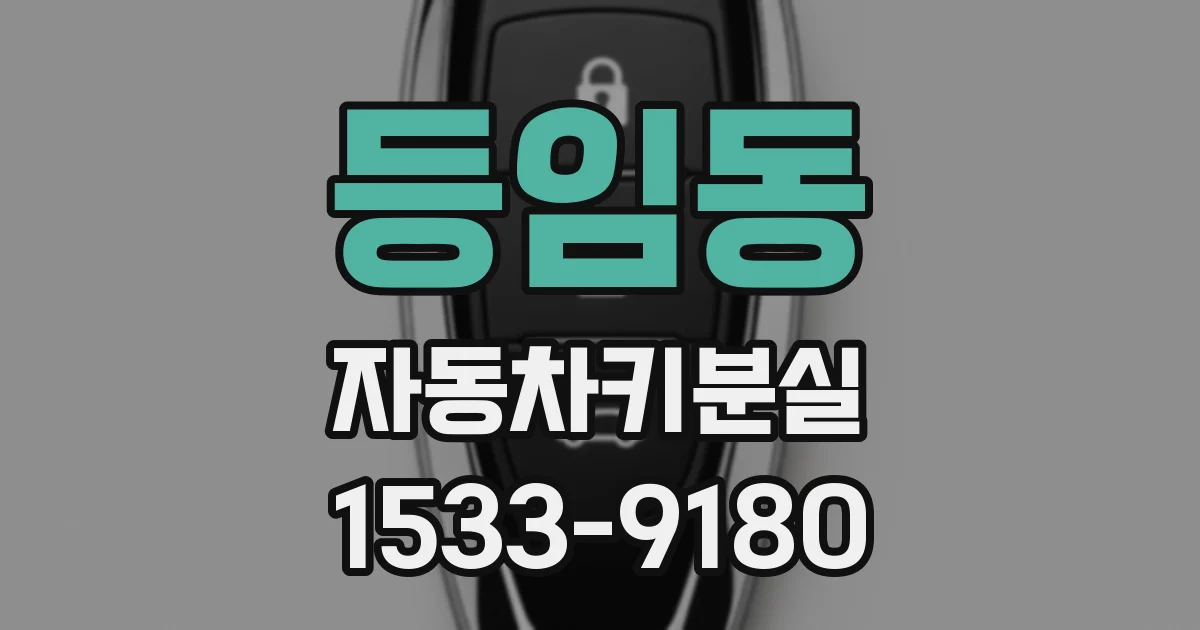 등임동 자동차키분실