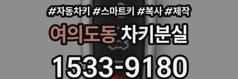 여의도동 차키분실