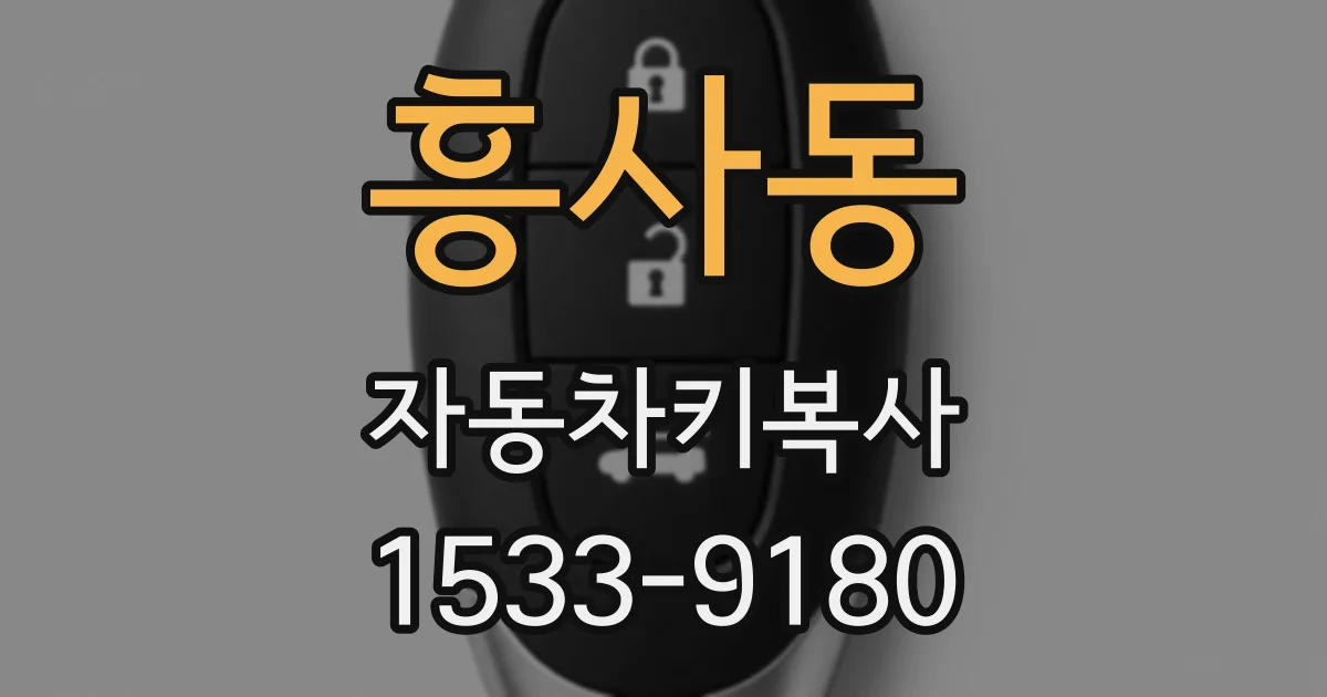 흥사동 자동차키복사