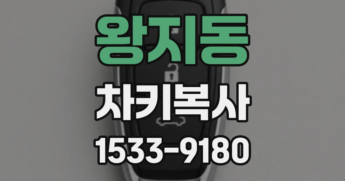 왕지동 차키복사