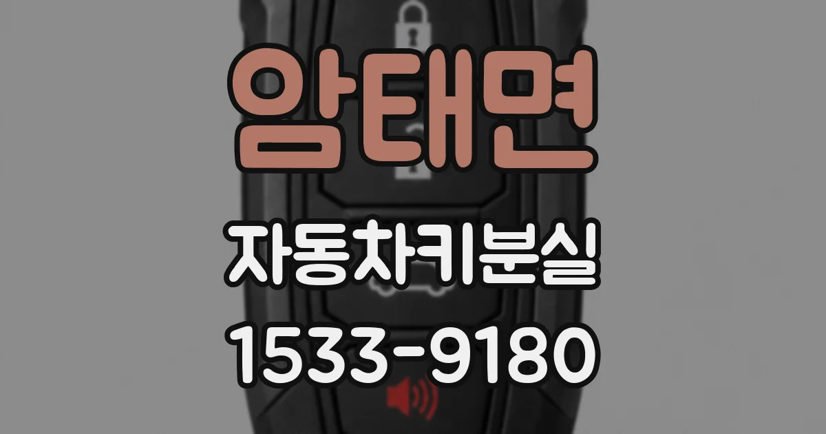 암태면 자동차키분실
