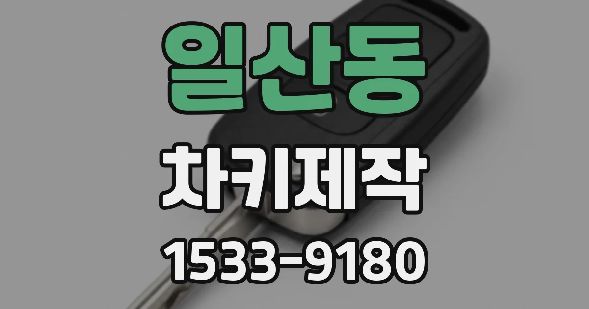 일산동 차키제작