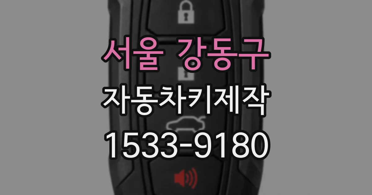 서울 강동구 자동차키제작