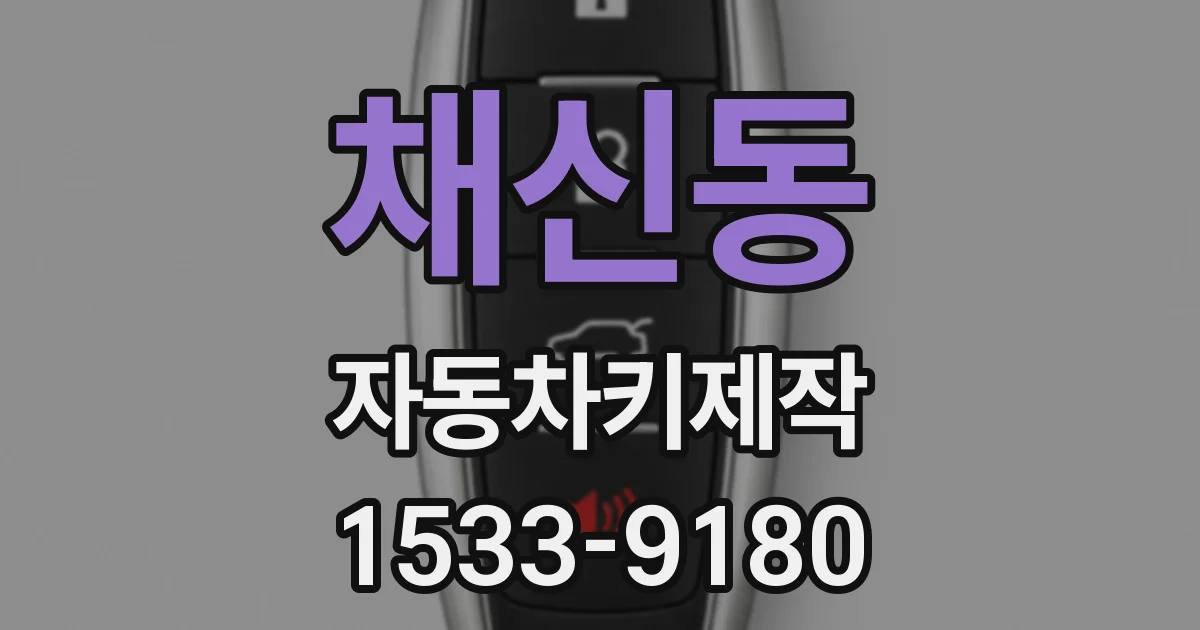 채신동 자동차키제작