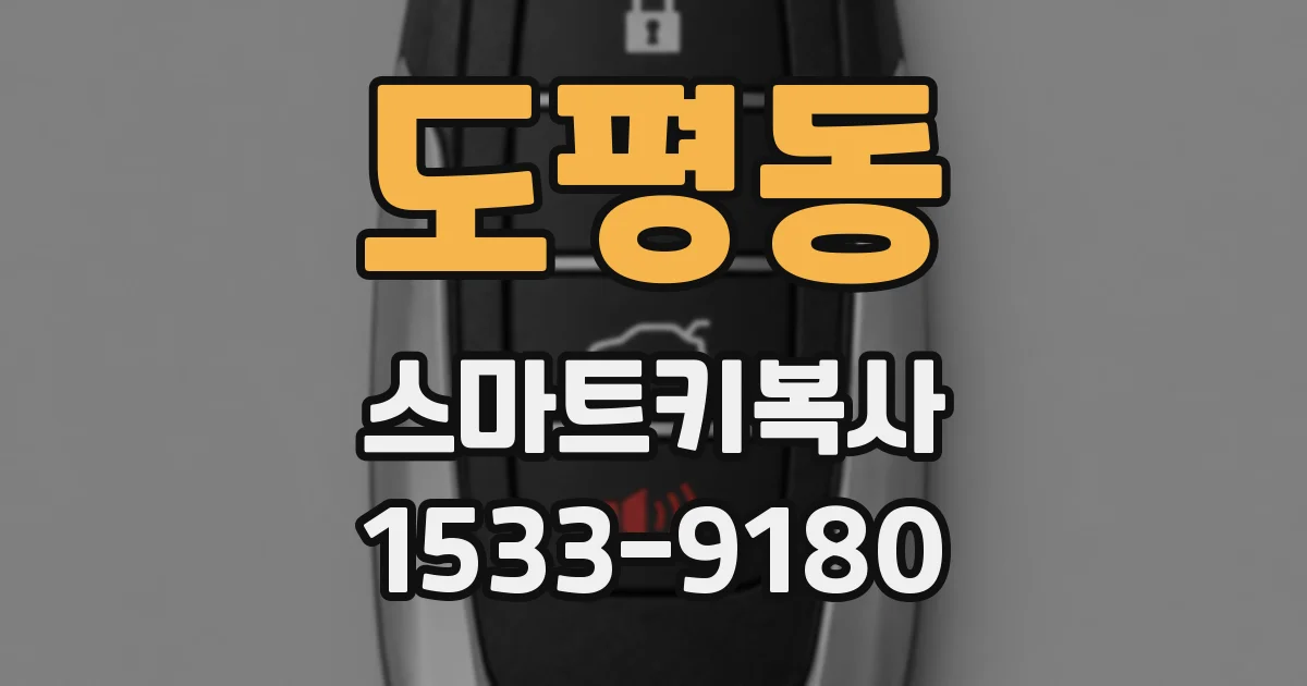 도평동 스마트키복사