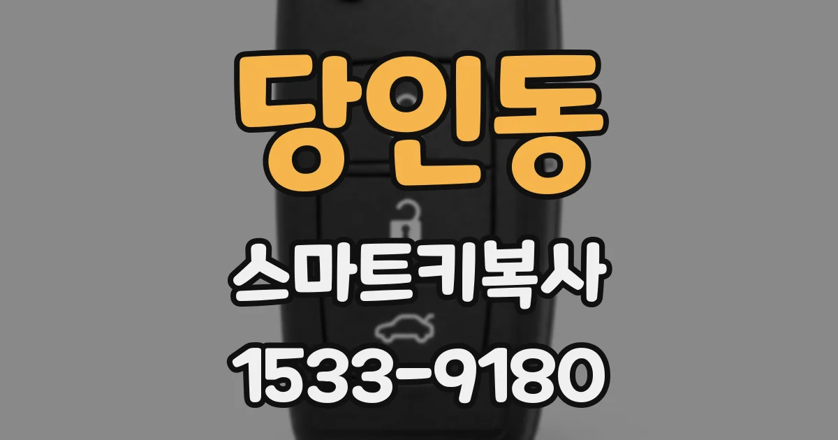 당인동 스마트키복사