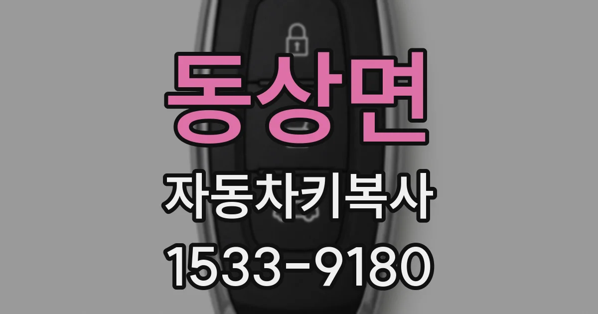 동상면 자동차키복사