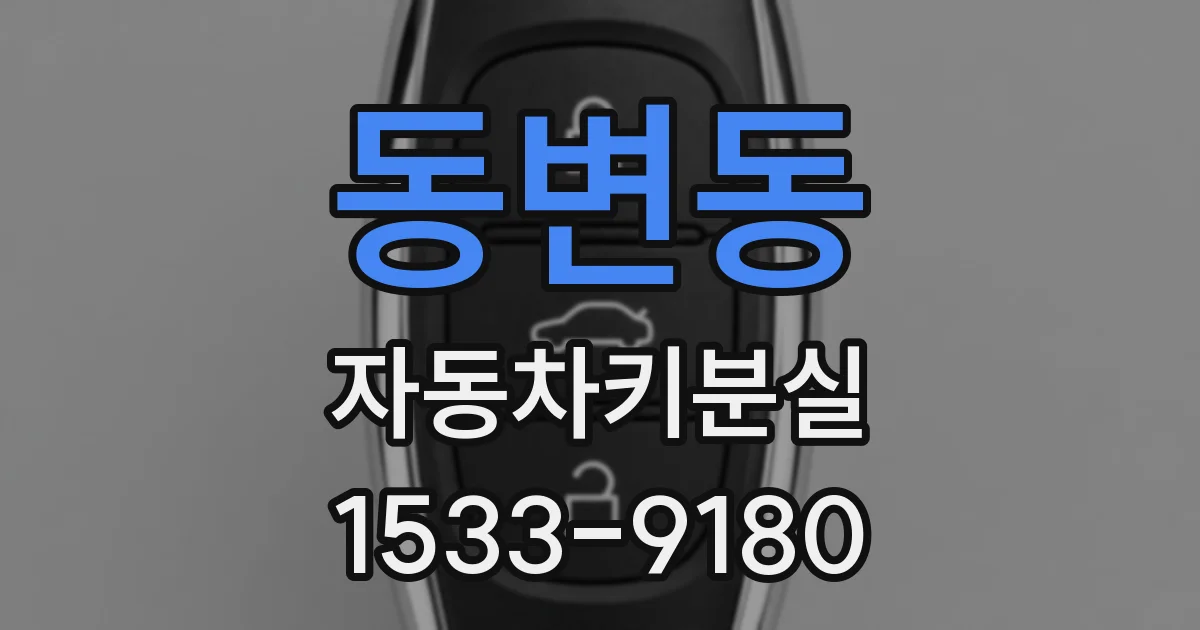 동변동 자동차키분실