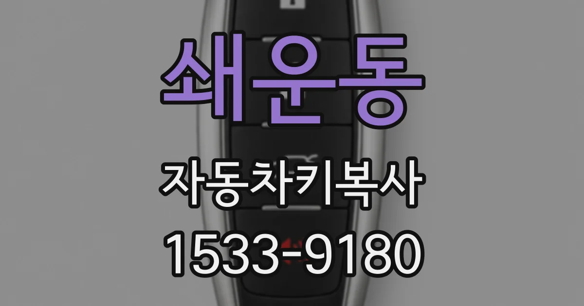 쇄운동 자동차키복사
