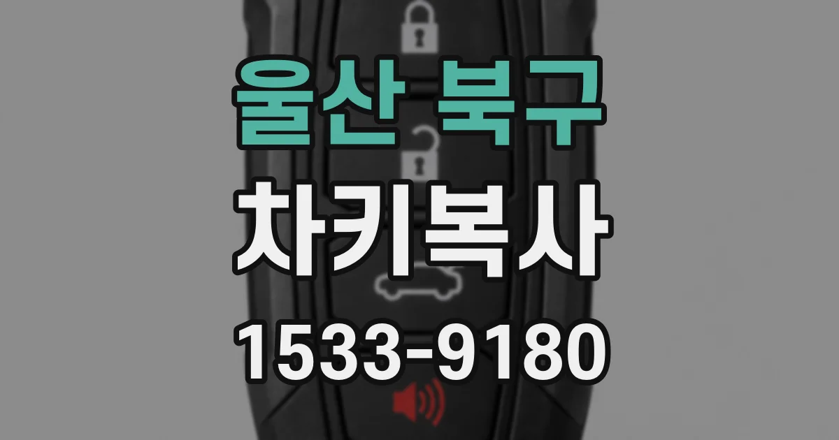 울산 북구 차키복사