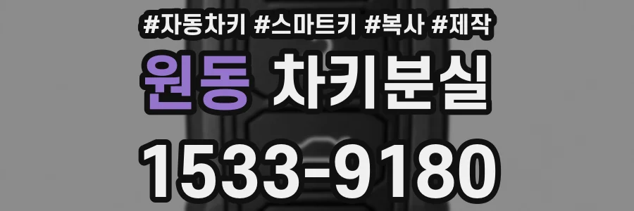 원동 차키분실
