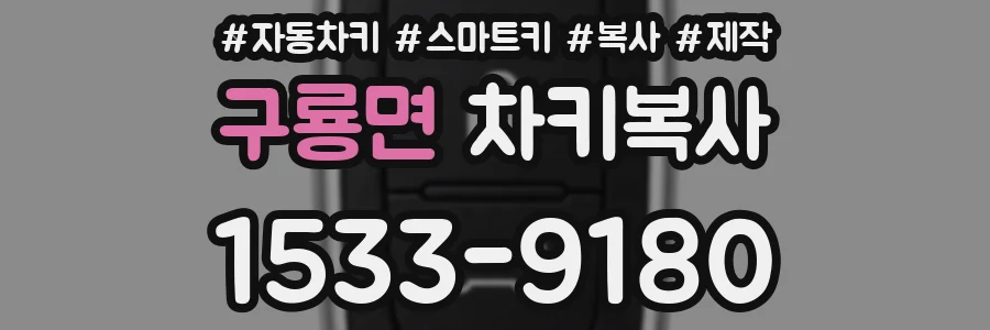 구룡면 차키복사