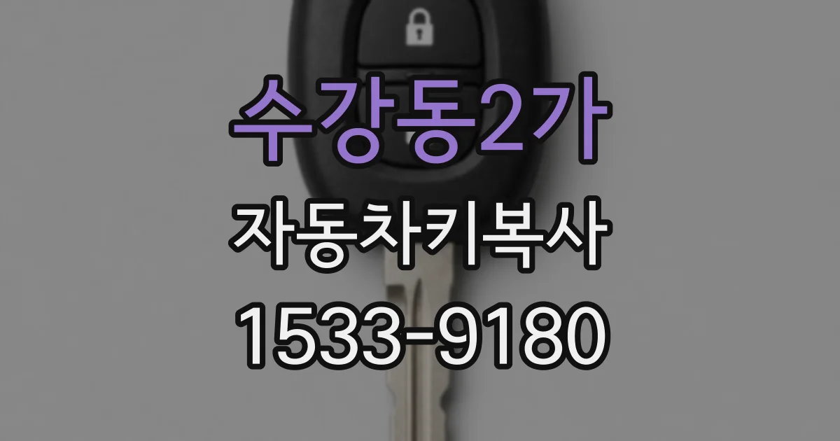 수강동2가 자동차키복사
