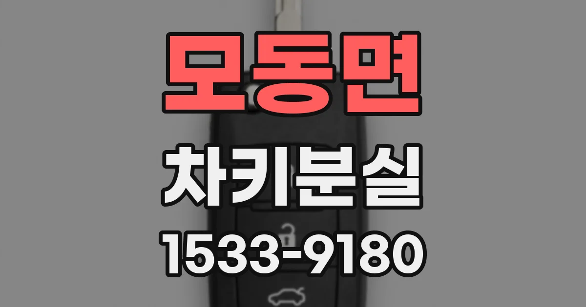 모동면 차키분실