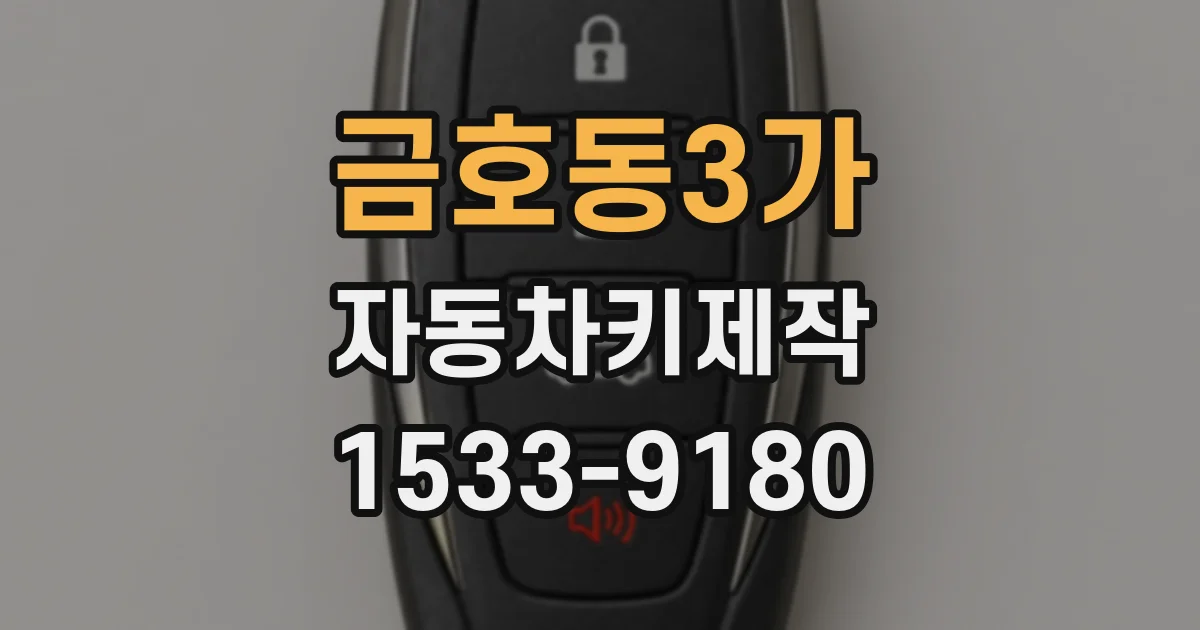 금호동3가 자동차키제작