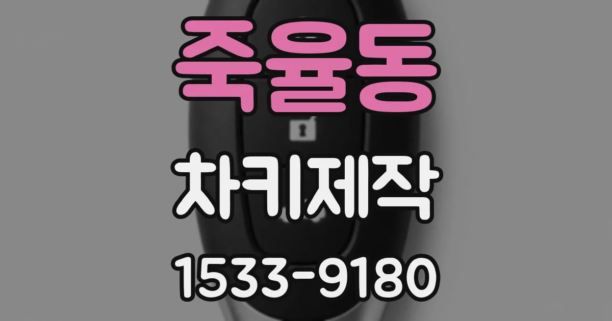 죽율동 차키제작