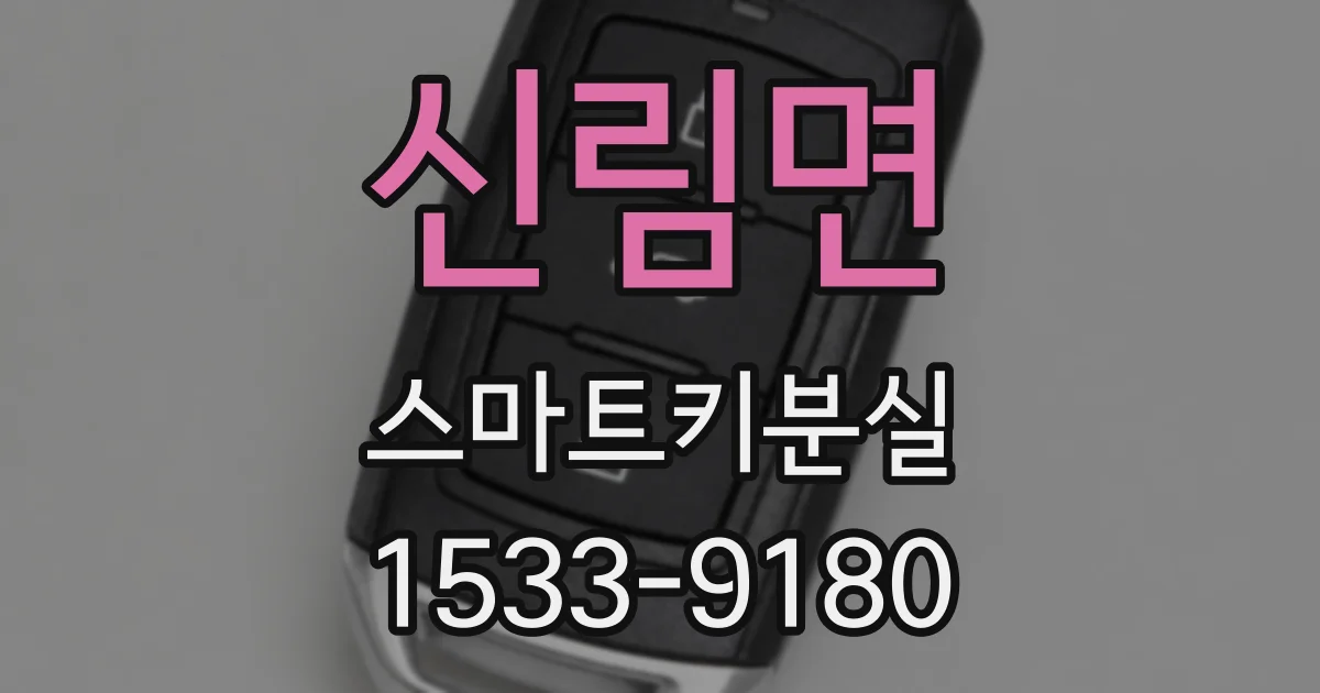 신림면 스마트키분실