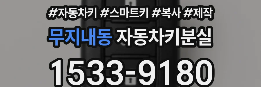 무지내동 자동차키분실