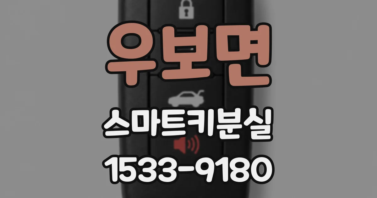 우보면 스마트키분실