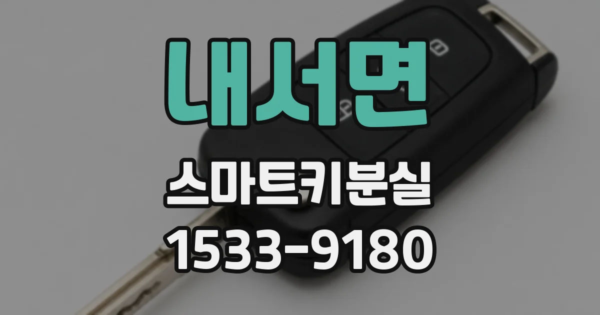 내서면 스마트키분실
