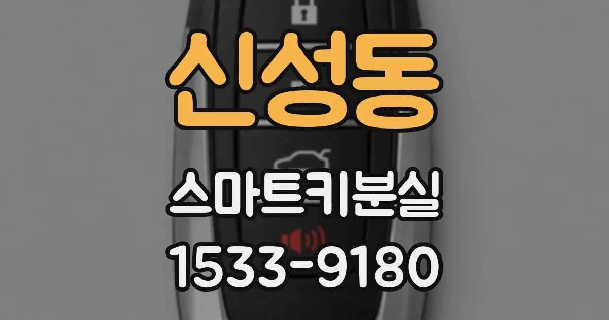 신성동 스마트키분실