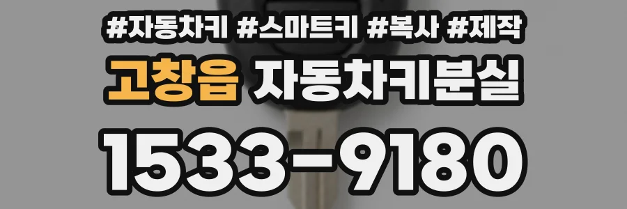 고창읍 자동차키분실