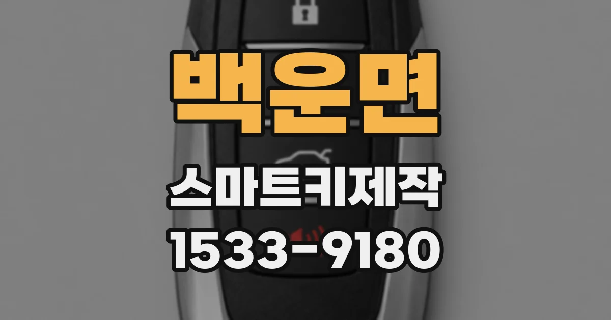백운면 스마트키제작