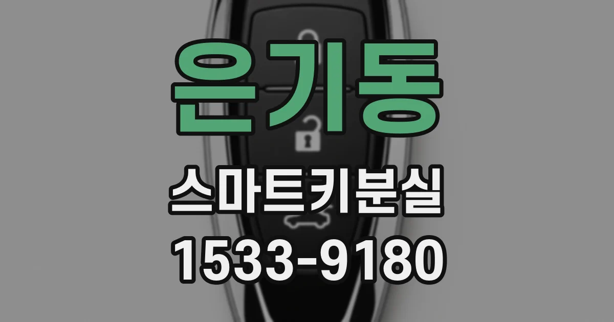 은기동 스마트키분실
