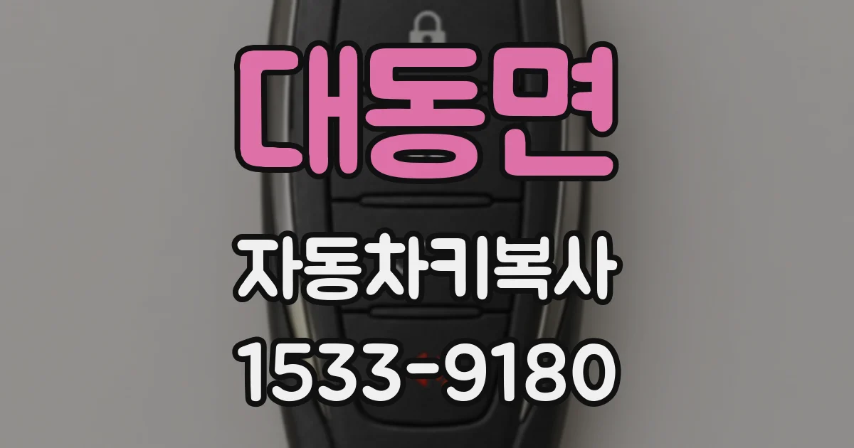 대동면 자동차키복사