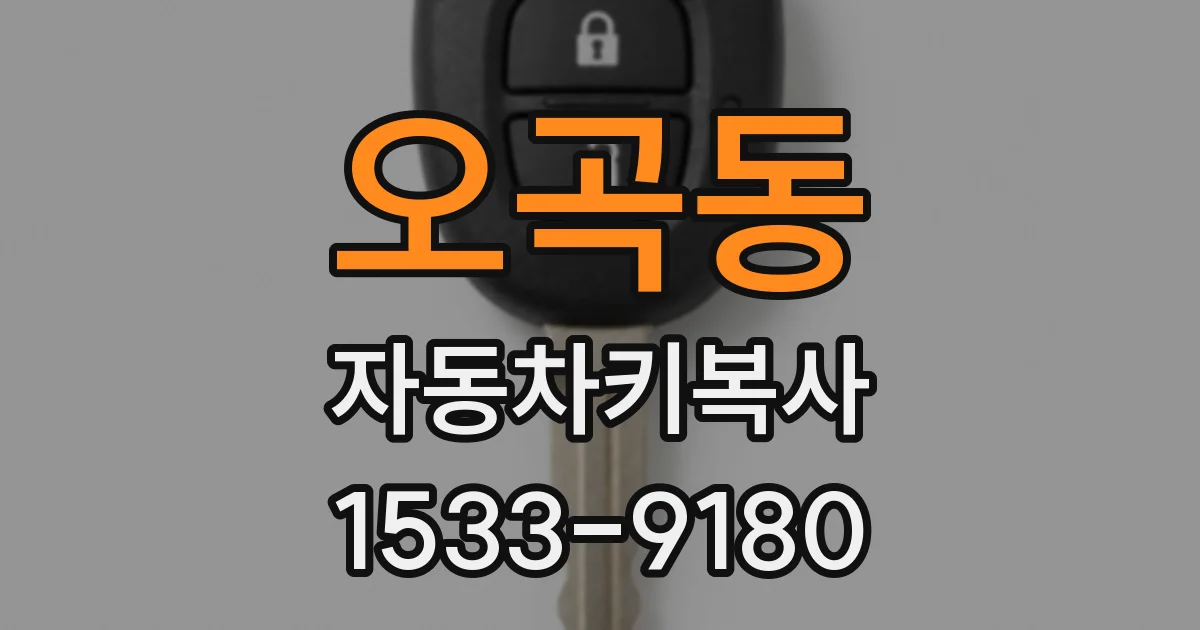 오곡동 자동차키복사