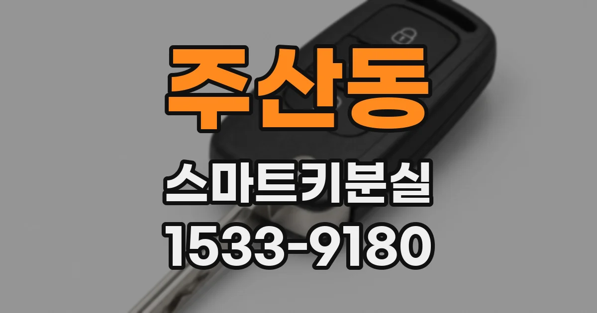 주산동 스마트키분실