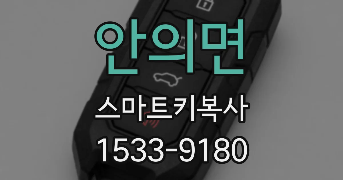 안의면 스마트키복사