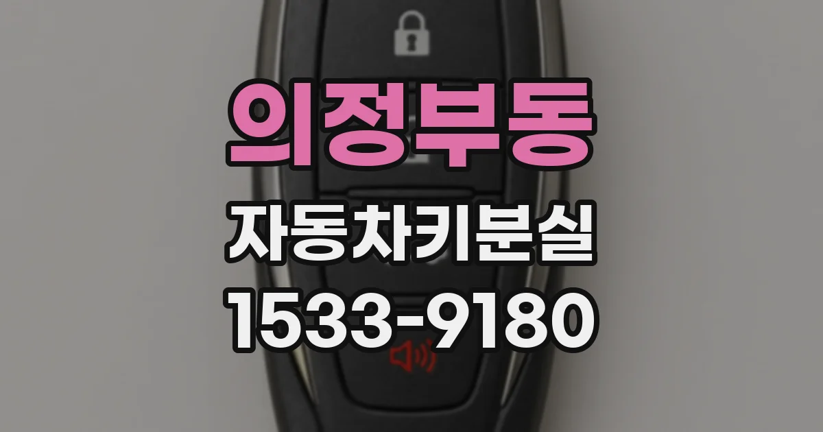 의정부동 자동차키분실